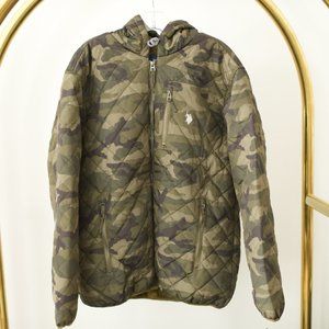 U.S. Polo Assn. | Hooded Camo Coat